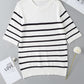 Round Neck Half Sleeve Knit Top