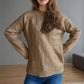 Mock Neck Long Sleeve Sweater