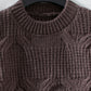 Round Neck Long Sleeve Sweater