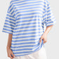 Striped Round Neck Half Sleeve T-Shirt