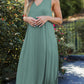 Full Size V-Neck Midi Tank Dress