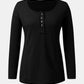 Full Size Scoop Neck Long Sleeve T-Shirt