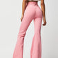 Asymmetric Waist Flare Jeans