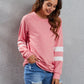 Full Size Striped Round Neck Long Sleeve T-Shirt