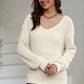 V-Neck Drop Shoulder Sweater