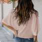 Short Sleeve Draped Blouse