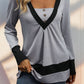 Contrast Long Sleeve T-Shirt