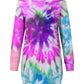 Full Size Tie-Dye Round Neck Long Sleeve Dress