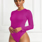 Round Neck Long Sleeve Bodysuit