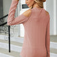 Round Neck Cold Shoulder T-Shirt