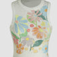 Flower Round Neck Tank