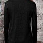 Crisscross V-Neck Long Sleeve T-Shirt