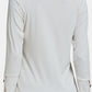 Decorative Button V-Neck Long Sleeve T-Shirt