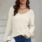 V-Neck Drop Shoulder Sweater