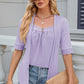 Eyelet Half Sleeve T-Shirt