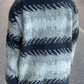 Contrast Round Neck Dropped Shoulder Sweater