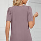 Square Neck Short Sleeve T-Shirt