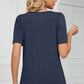 Square Neck Short Sleeve T-Shirt