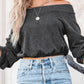 Off-Shoulder Long Sleeve Top