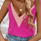 Contrast V-Neck Cami