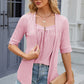 Eyelet Half Sleeve T-Shirt