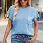 Round Neck Short Sleeve Sweater