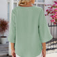 V-Neck Three-Quarter Sleeve Top
