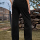 High Waist Cargo Straight Jeans