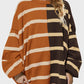 Striped Round Neck Long Sleeve Sweater