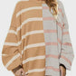 Striped Round Neck Long Sleeve Sweater