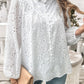 Frill Round Neck Long Sleeve Shirt