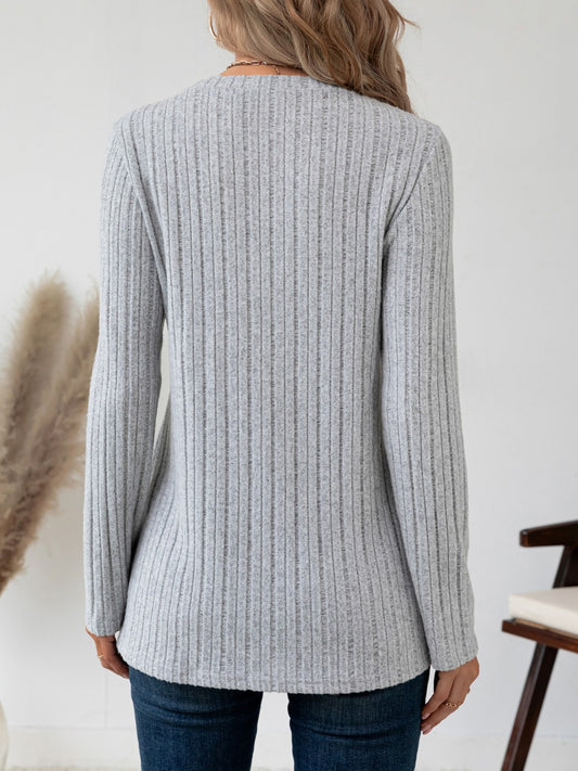 Round Neck Long Sleeve T-Shirt