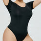 Full Size Round Neck Short Sleeve Bodysuit