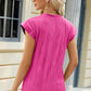 Round Neck Cap Sleeve T-Shirt