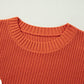 THANKS GIVING Round Neck Long Sleeve Sweater