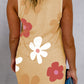 Pocketed Printed Round Neck Tank Dress