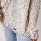 Confetti Round Neck Dropped Shoulder Sweater