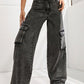 Wide Leg Jeans with Pockets