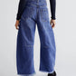 Raw Hem Wide Leg Jeans with Pockets