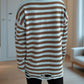 Distressed Striped Round Neck Long Sleeve Sweater