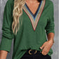 V-Neck Long Sleeve T-Shirt