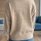 Turtleneck Dropped Shoulder Long Sleeve Sweater