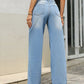 Mid Rise Wide Leg Jeans