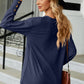 V-Neck Lantern Sleeve T-Shirt