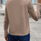 Round Neck Lace Long Sleeve Top