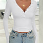 V-Neck Long Sleeve T-Shirt