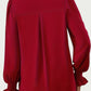 V-Neck Flounce Sleeve Top