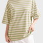 Striped Round Neck Half Sleeve T-Shirt