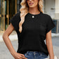 Round Neck Short Sleeve Sweater