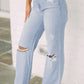 Distressed High Waist Jeans